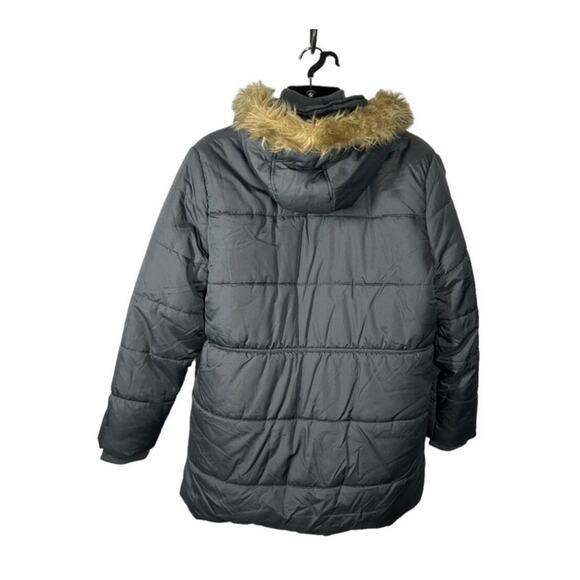 Apple Bottoms Men’s Fur Trim Double Layer Puffer Coat Size 1X Tall Streetwear - Picture 8 of 16